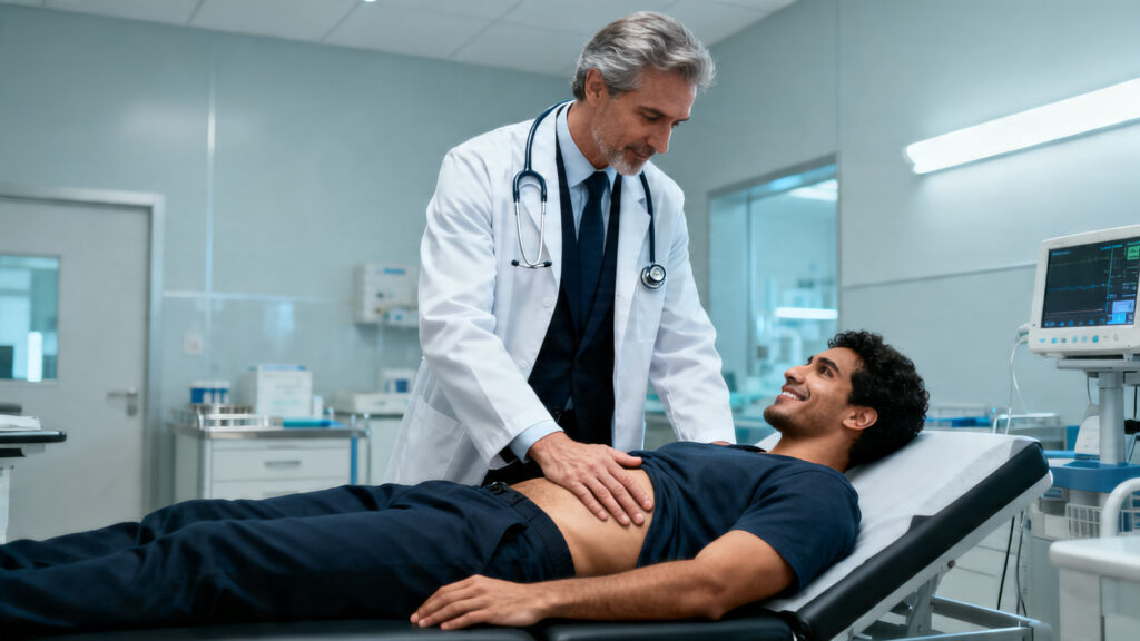 avaliação médica de sintomas suspeitos