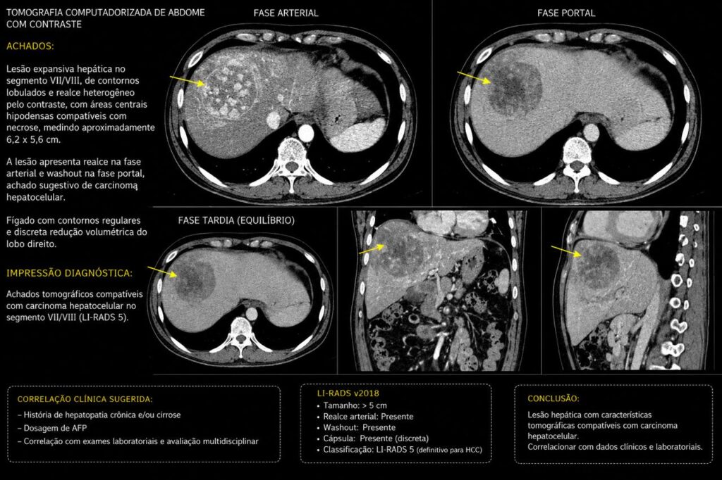 diagnóstico câncer de fígado tomografia ressonância magnética |