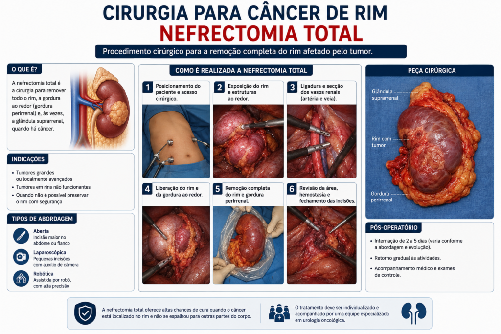 cirurgia para câncer de rim — nefrectomia laparoscópica realizada pelo Dr. Antonio Carlos em Arapongas